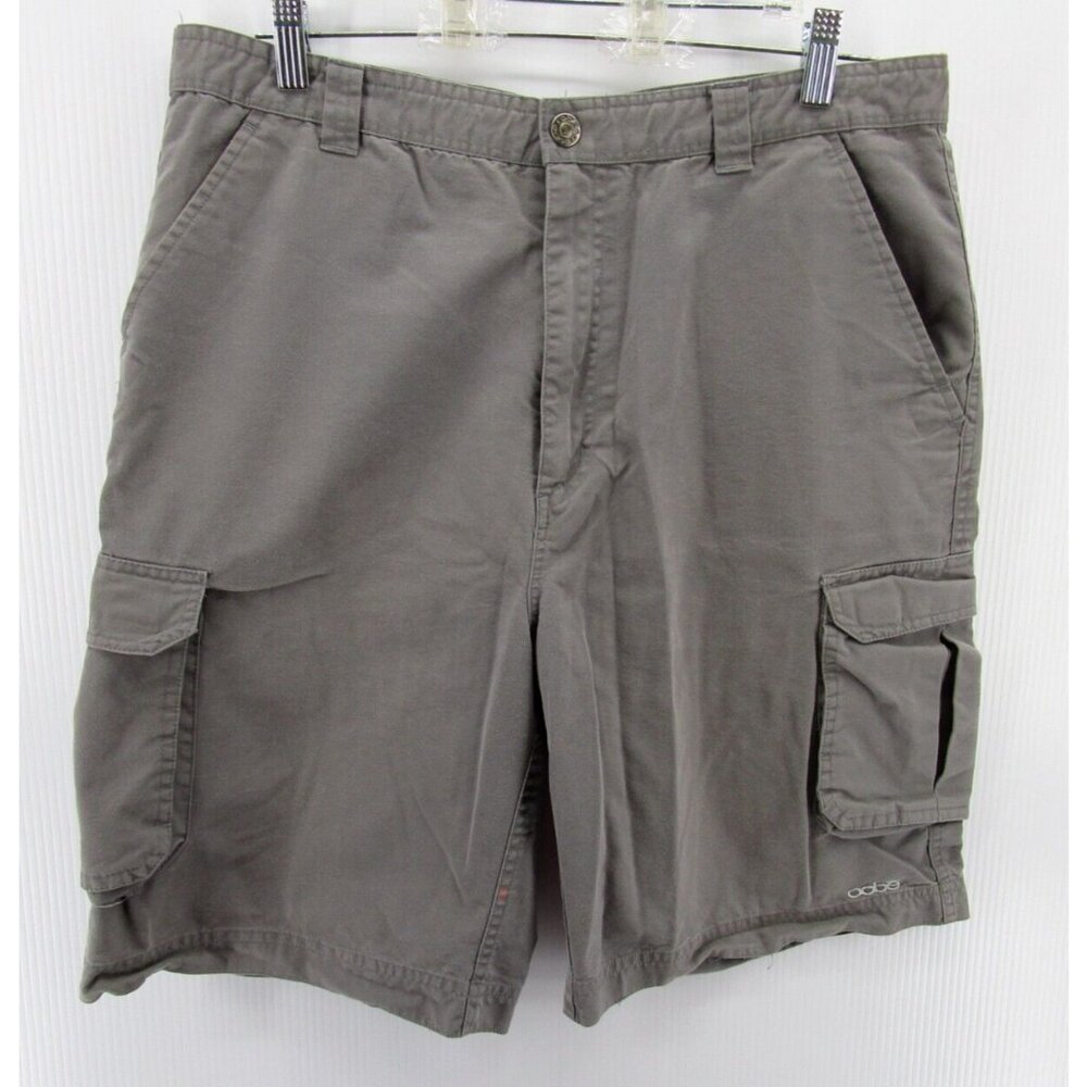 VINTAGE Oobe Shorts 34 Cargo Chino Skater Canvas Khaki Y2K Loose *